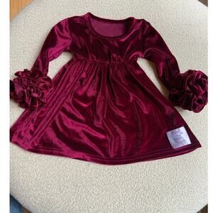 Marie‎ Elizabeth Velvet LS dress 3/6 mo